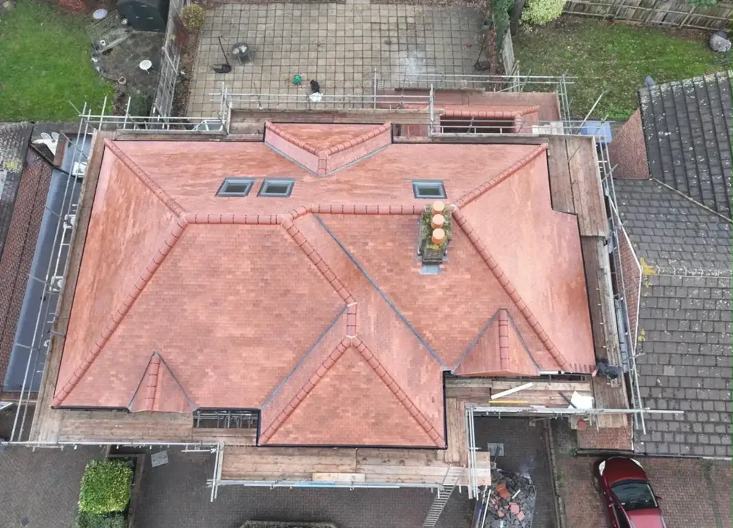 Clay tile roof by Yellowstone Roofing, Wiltshire 2